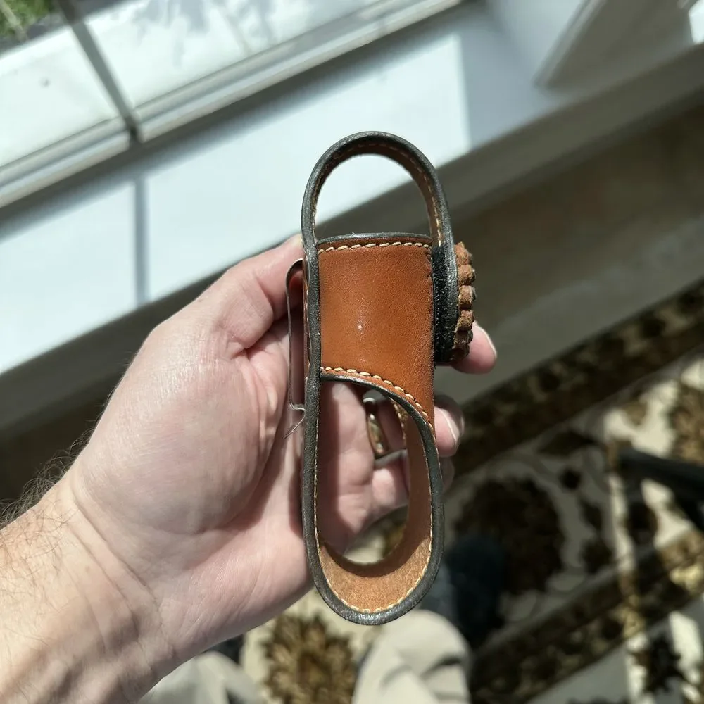 Cowperson Tack Belt Clip Case 5.5x2 Inch Phone‎ Leather Christian Cross Concho